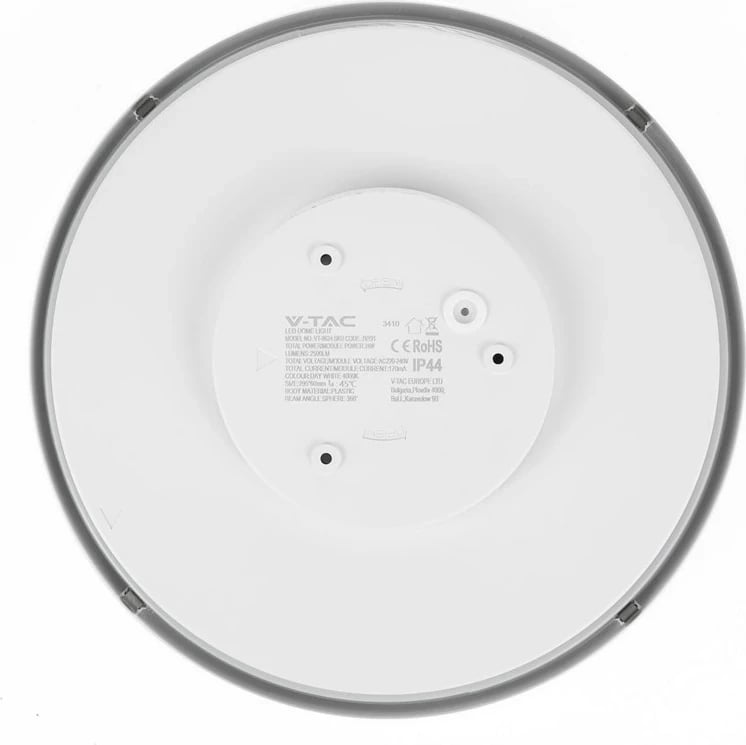 Plafond V-TAC VT-8630 LED 36W, 42cm, Bardhë