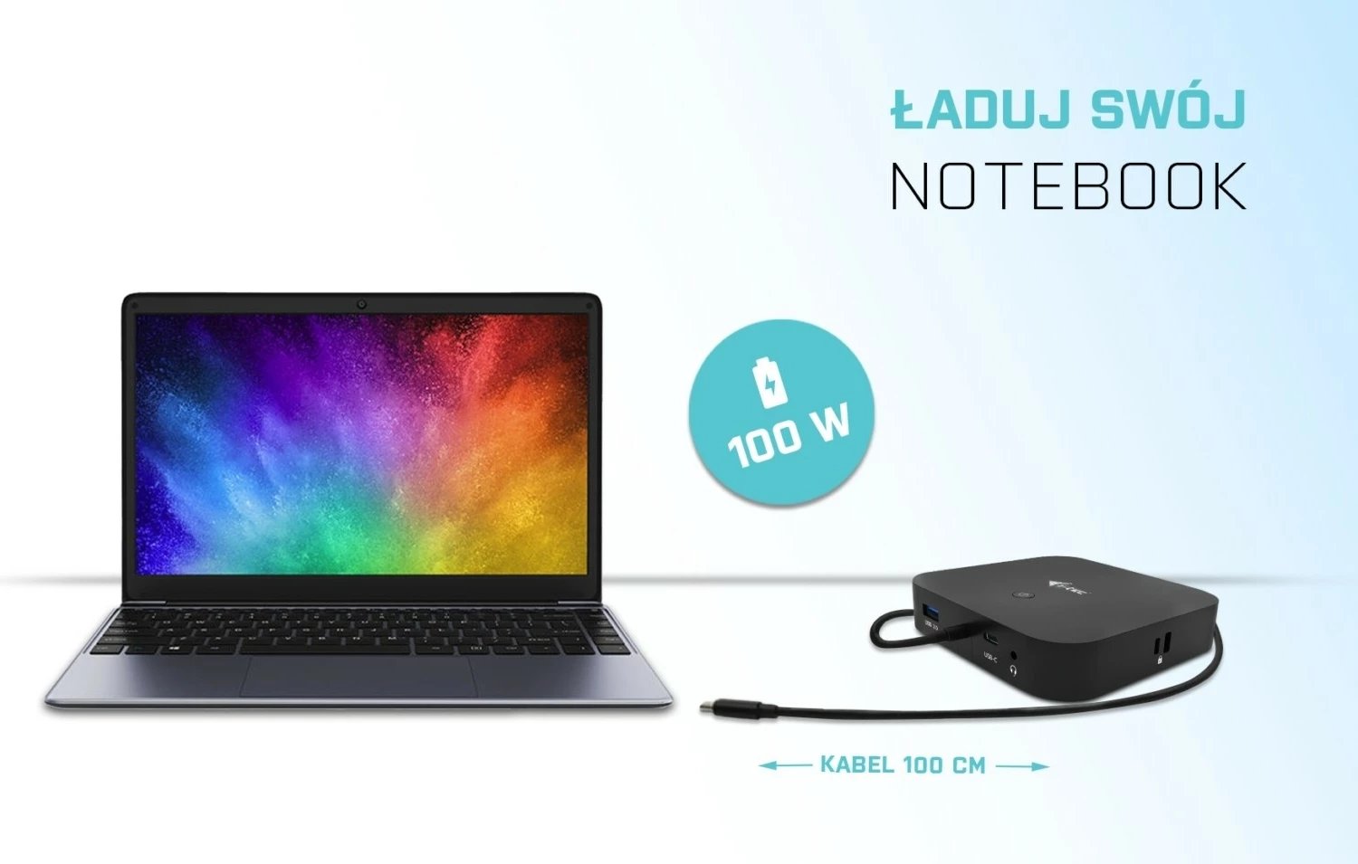 Stacion dokimi i-tec C31HDMIDPDOCKPD100, USB-C HDMI, 112W, i zi