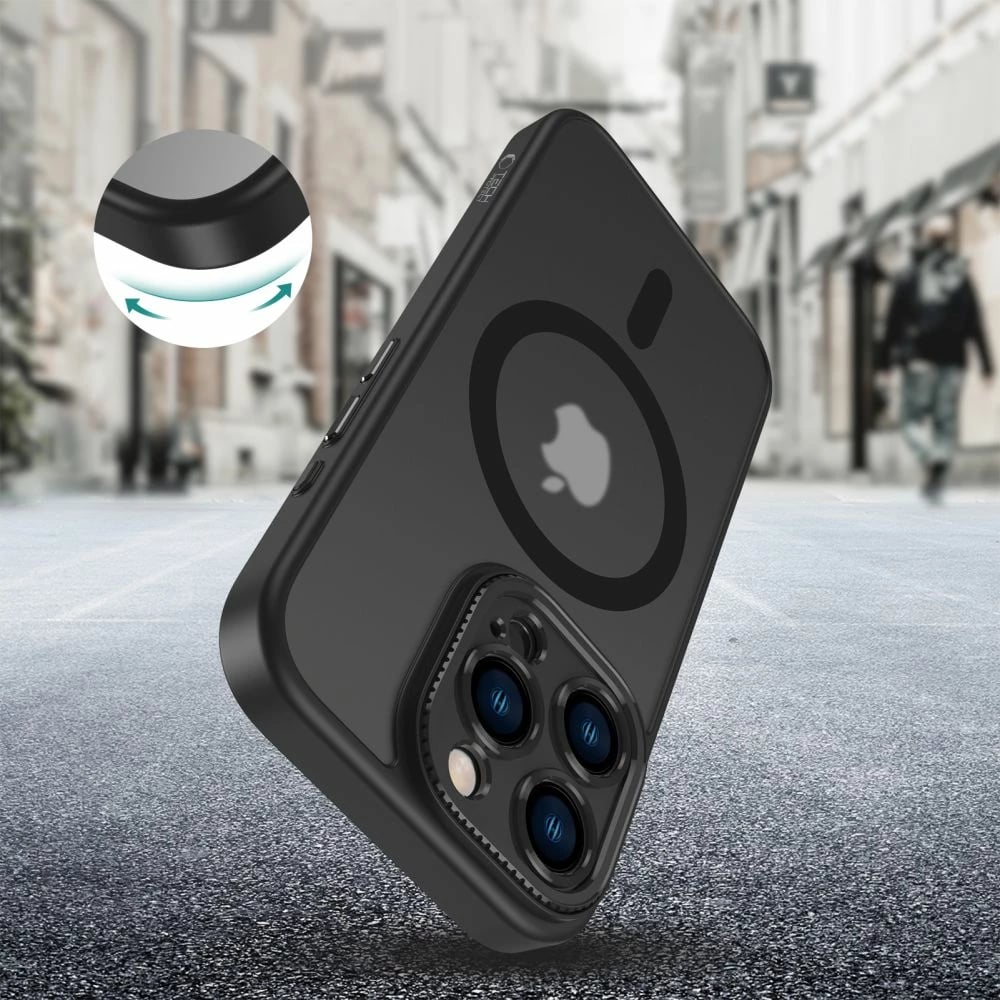 Mbështjellës Tech-Protect MagCam për iPhone 16 Pro, MagSafe, gjysmë-transparent