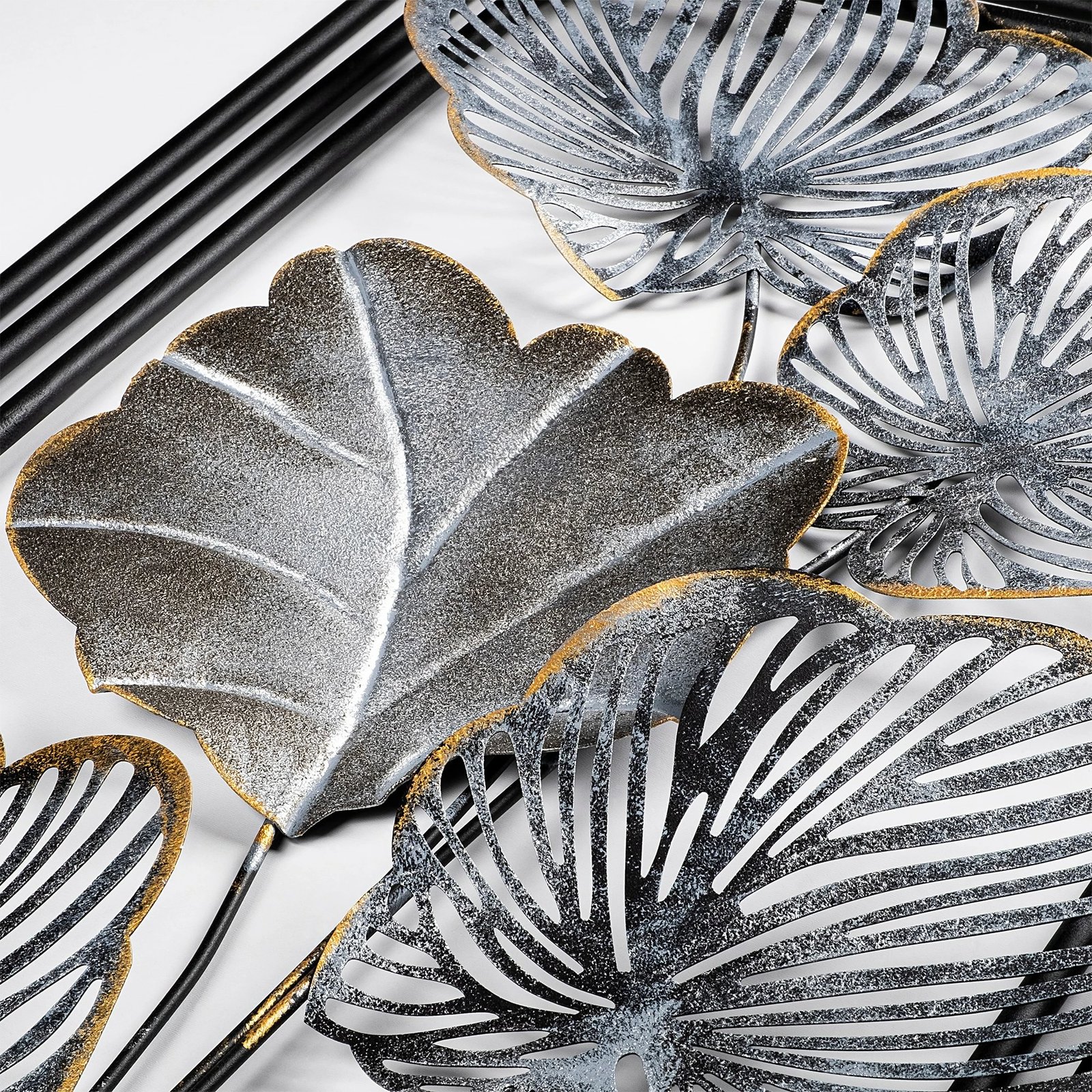 Aksesor dekorativ metalik për mur Wallity, Daiyu 2, shumëngjyrësh, 48x87x4cm