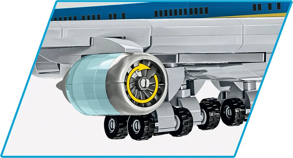 Set blloqe ndërtimi Cobi Boeing 747 Air Force One, 1087 pjesë, plastikë, ekstra i madh