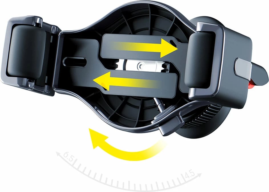 Mbajtës telefoni për veturë 3mk Memo Hug, për ventilator, i zi