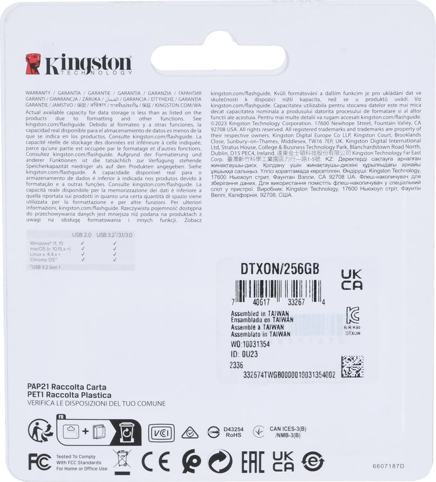 USB Flash Kingston DataTraveler Exodia Onyx, 256 GB, e zi
