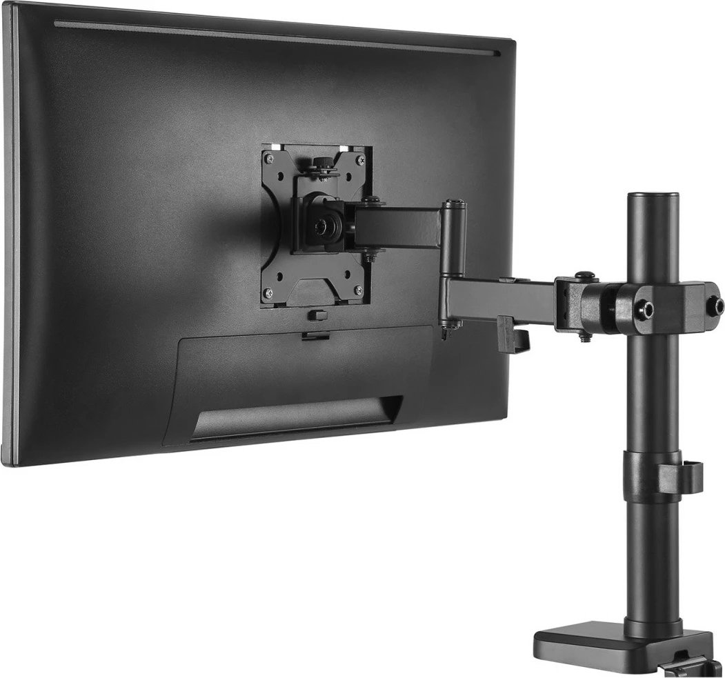 Mbajtës monitori Maclean MC984 për tub/shtyllë, 17-32", VESA 75x75/100x100, i zi