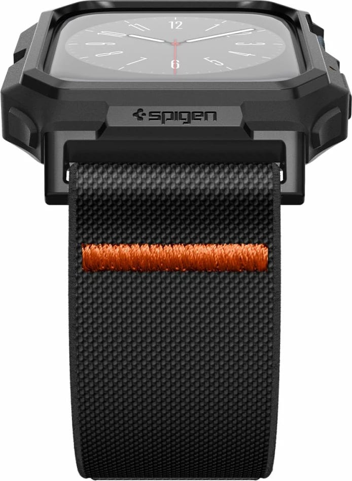 Mbështjellës Spigen Lite Fit Pro me rrip për Apple Watch 4/5/6/7/8/9/SE 44/45mm, e zezë Mbështjellës Spigen Lite Fit Pro me rrip për Apple Watch 4/5/6/7/8/9/SE 44/45mm, e zezë