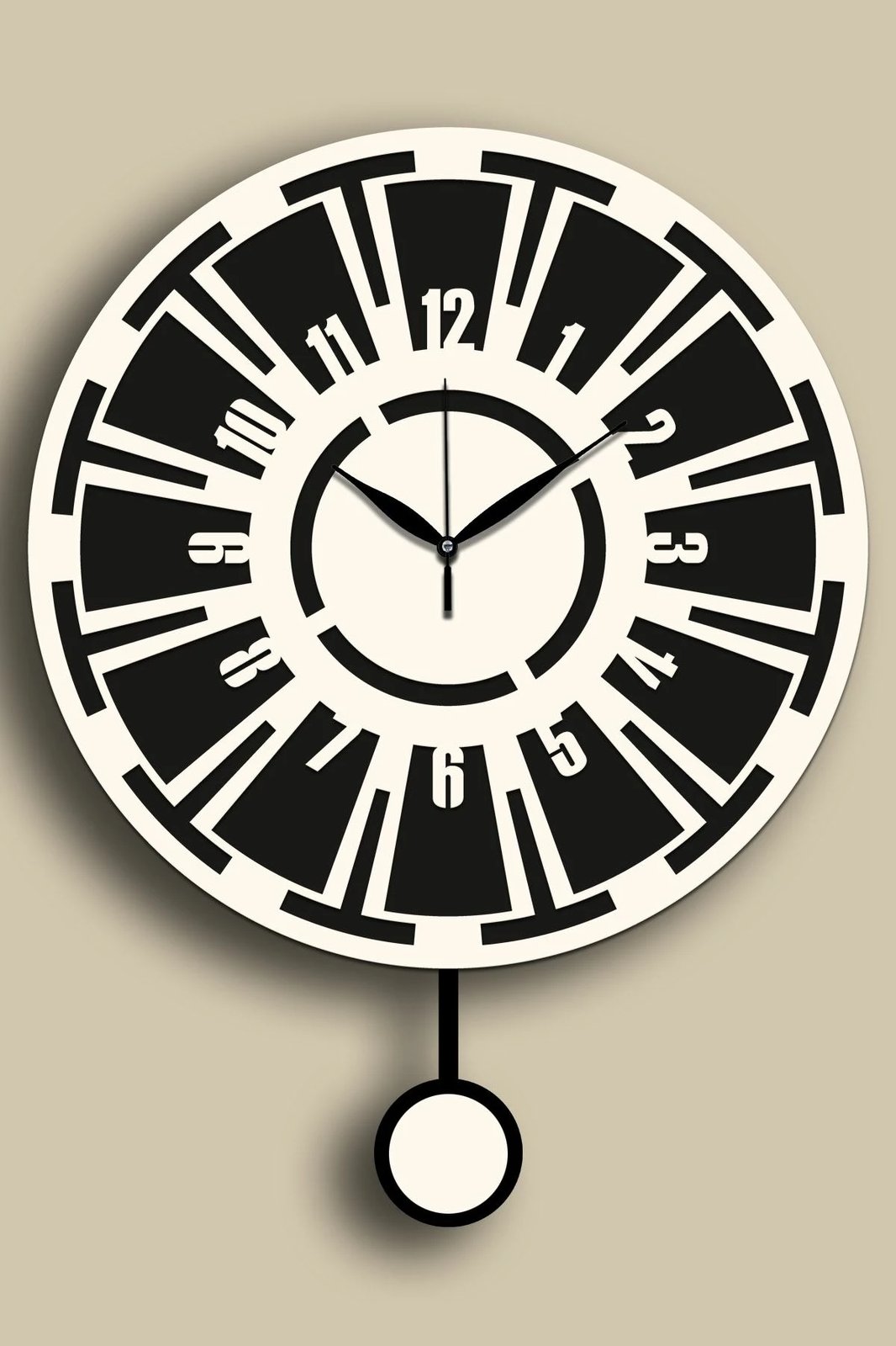 Orë muri dekorative Wallity, krem e zezë, Vlnt114Kr