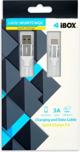 Kabull USB iBox IKUMTCWQC, 1.5 m, USB 2.0, USB A në USB C, i Bardhë Kabull USB iBox IKUMTCWQC, 1.5 m, USB 2.0, USB A në USB C, i Bardhë