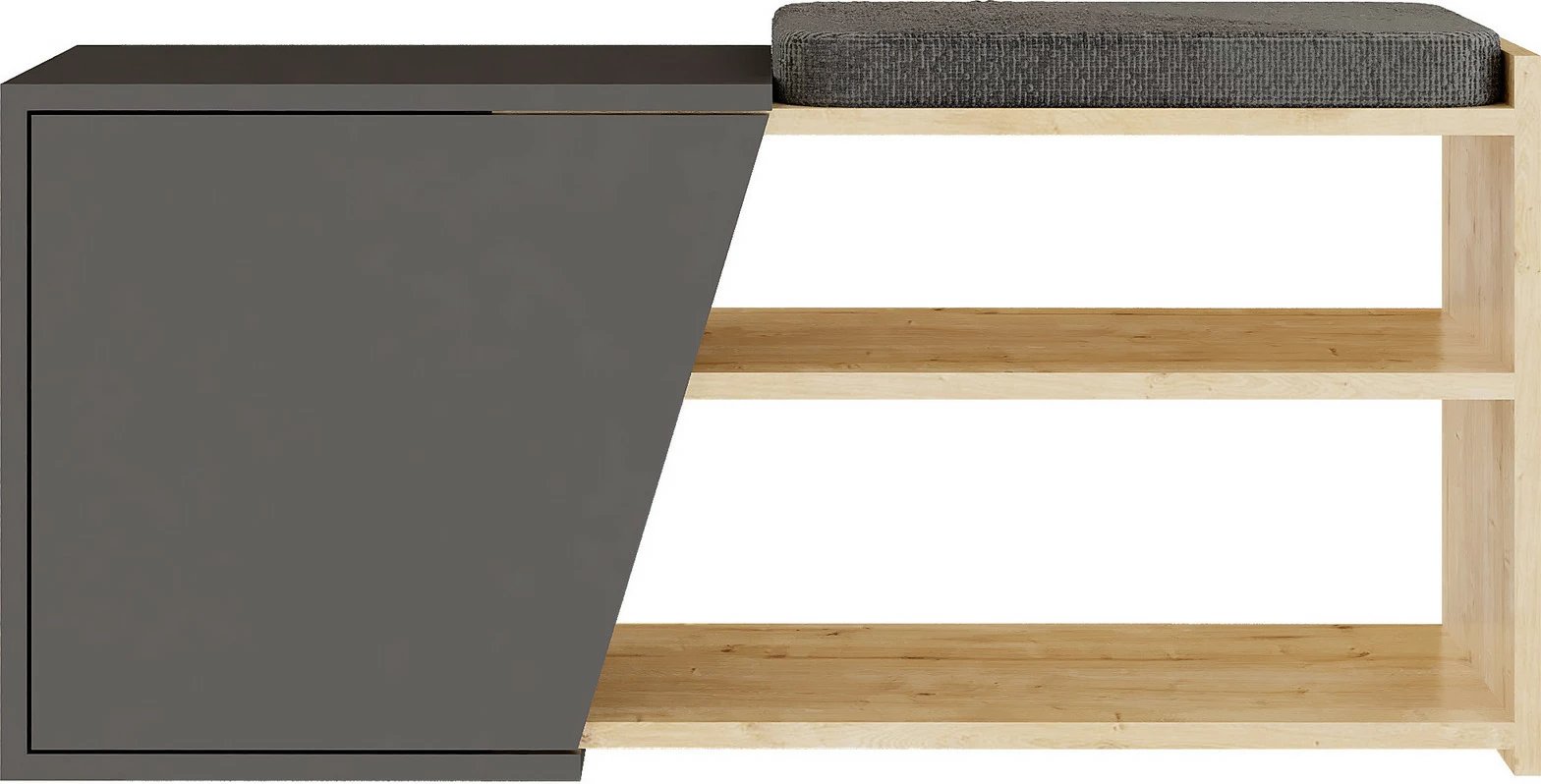 Dollap këpucësh Skye Decor, Fiona, ngjyrë lis dhe antracit