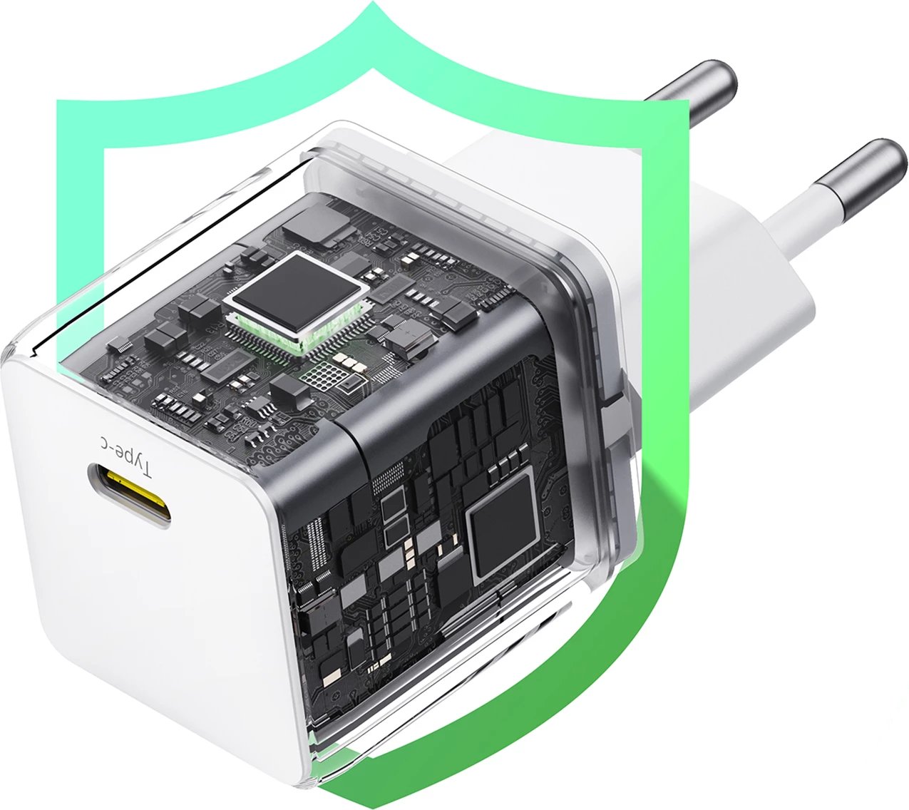Karikues muri Baseus Palm 20W, USB-C, i bardhë
