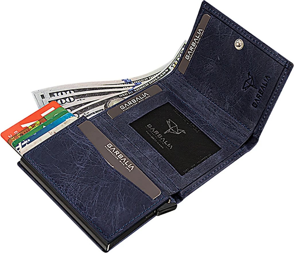 Portofol për burra, ngjyrë kaltër e errët, Zoozie Bags, Bryant
