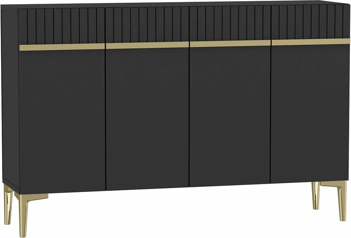 Konsolë Skye Decor, ngjyrë antracit dhe ari, Swiss