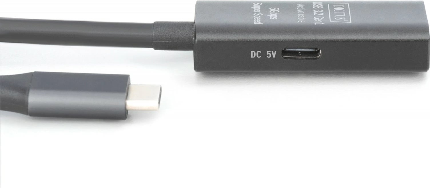 Kabllo zgjatuese aktive USB-C në USB-A Digitus DA-73111, 10m, e zezë