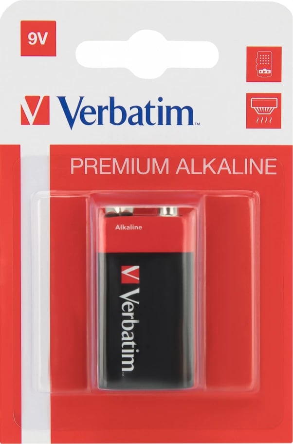 Bateri 9V Alkaline Verbatim, 49924