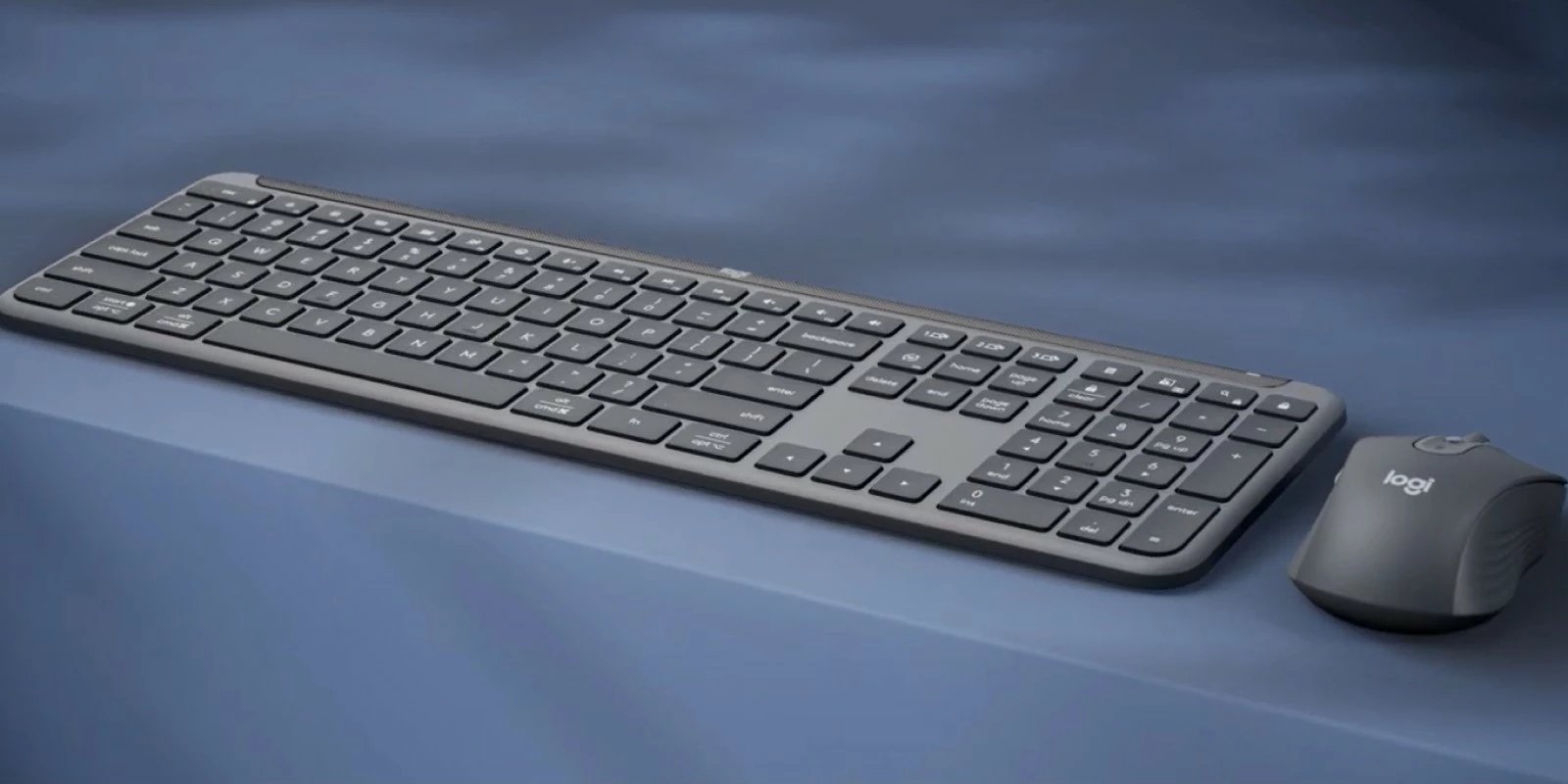 Tastierë dhe maus Logitech MK950 Signature për biznes, Wireless, RF Wireless + Bluetooth, Graphite