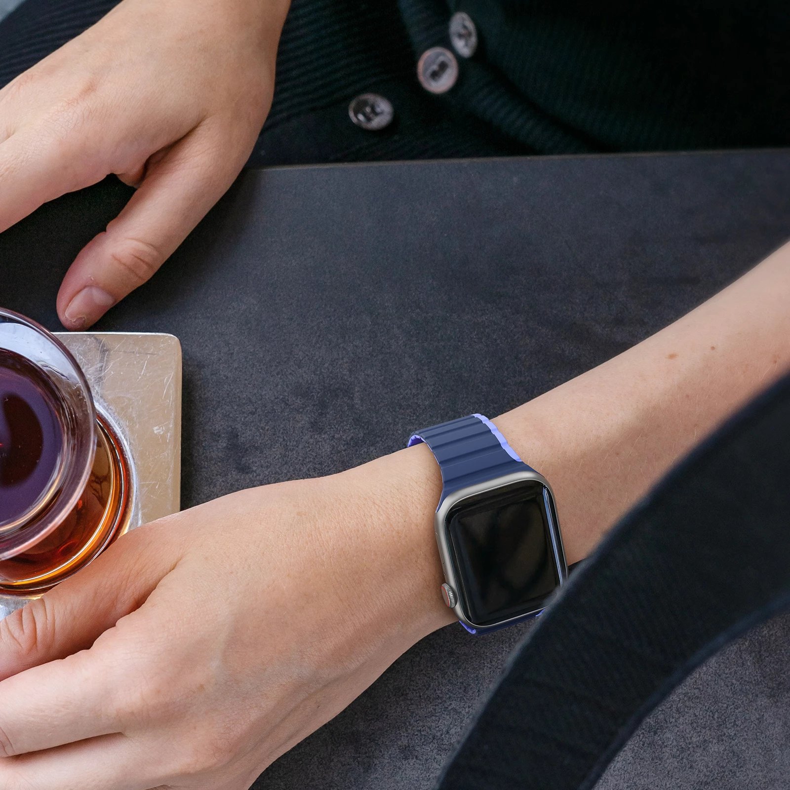 Rrip magnetik për Apple Watch Dux Ducis LD Version, 49/45/44/42mm, Kaltër