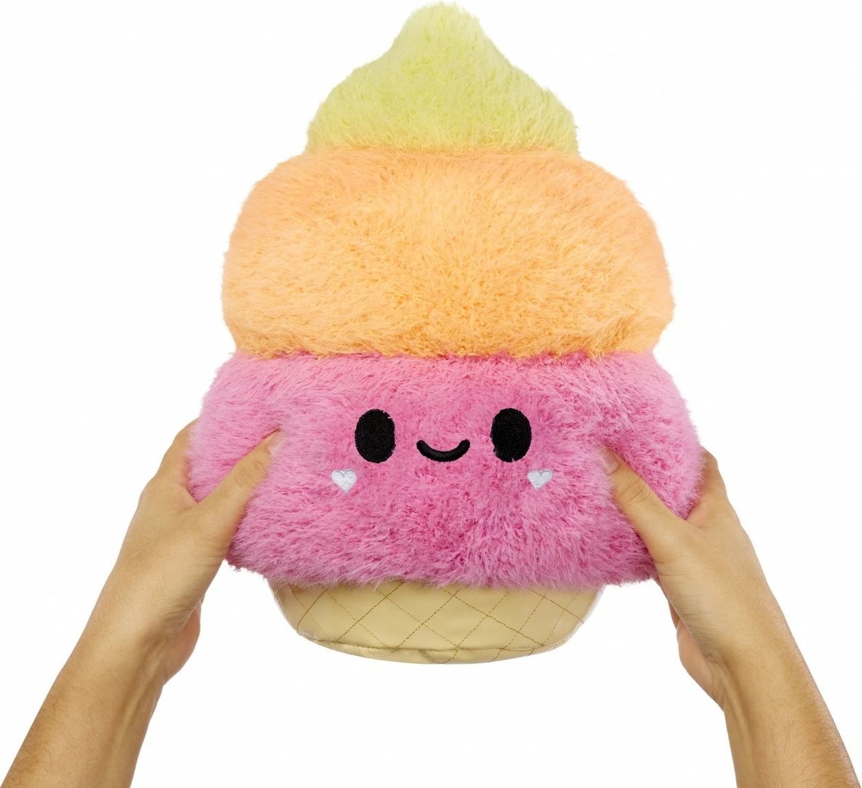 Lodër pelushi Fluffie Stuffiez nga MGA, model Akullore, shumëngjyrëshe, Large
