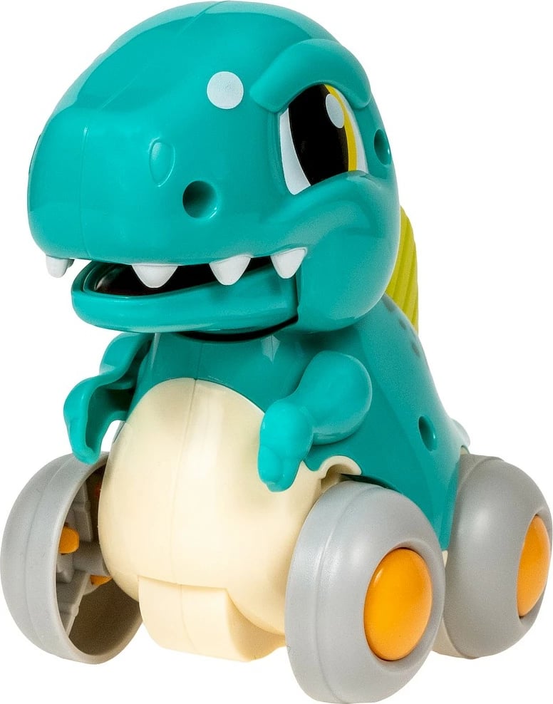 Lodër dinosauri interaktive Smily Play E7968C, plastikë, ngjyrë blu/krem/gri/jeshile/verdhe