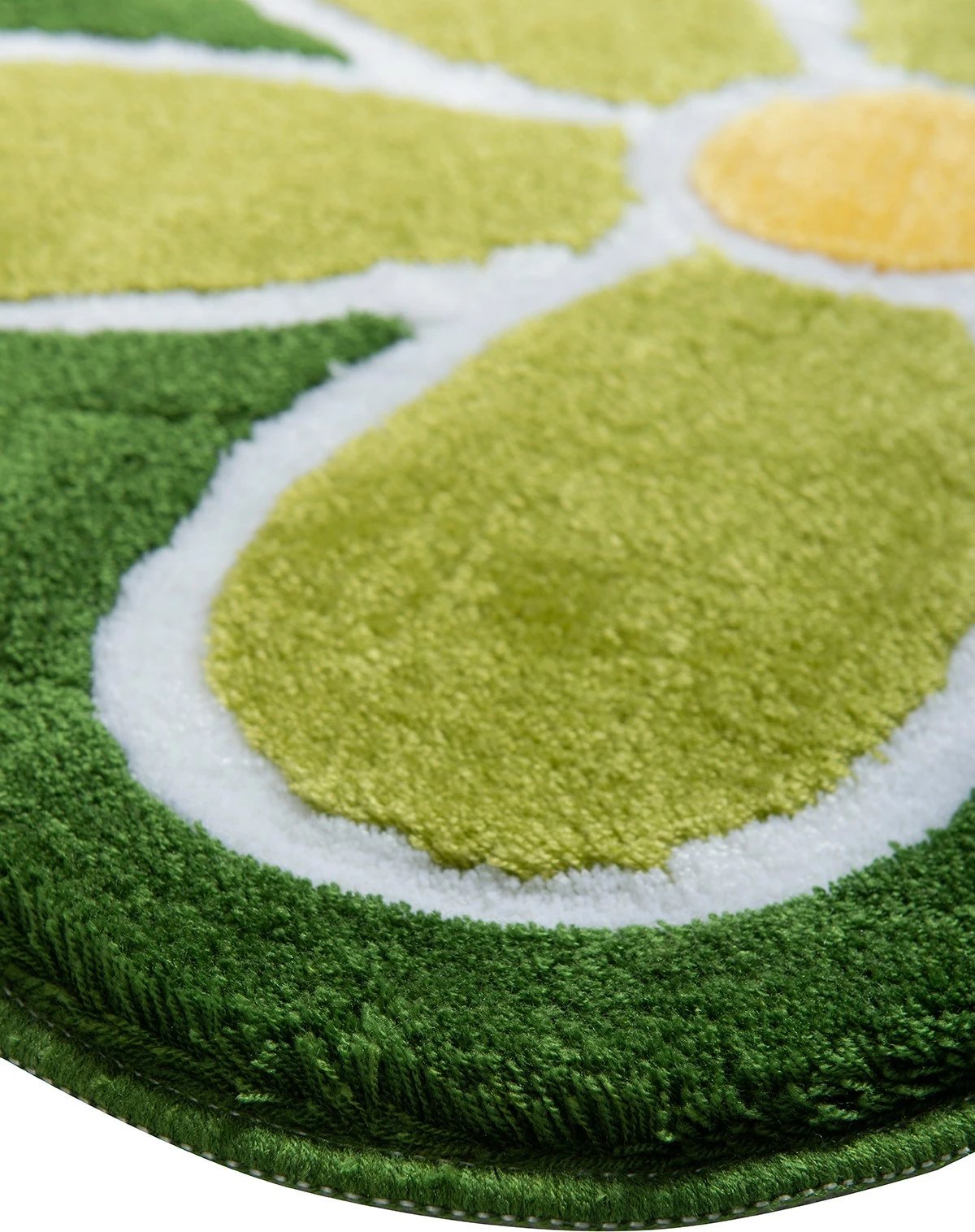 Tapet banje akrilik, formë lule, ngjyrë e gjelbër, Mijolnir