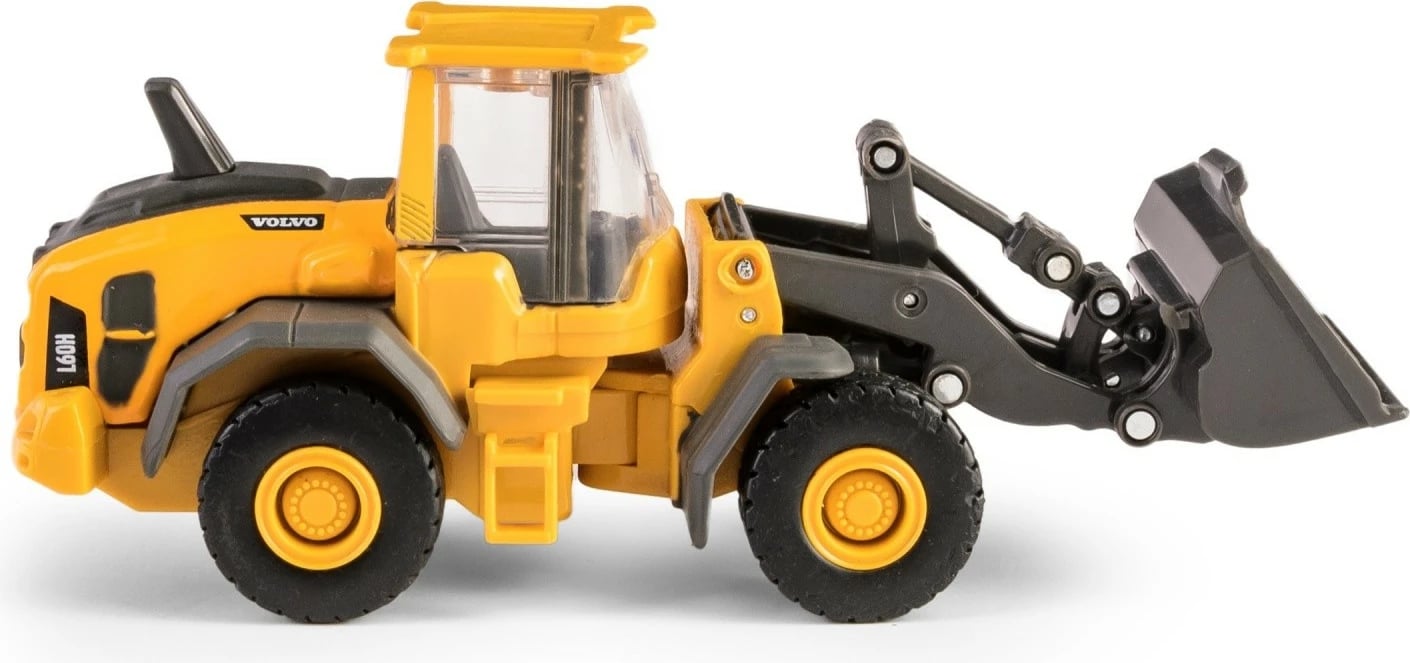 Lodër ngarkues Daffi Volvo Mini L60H, metal dhe plastikë, për djem, e verdhë/gri/zezë