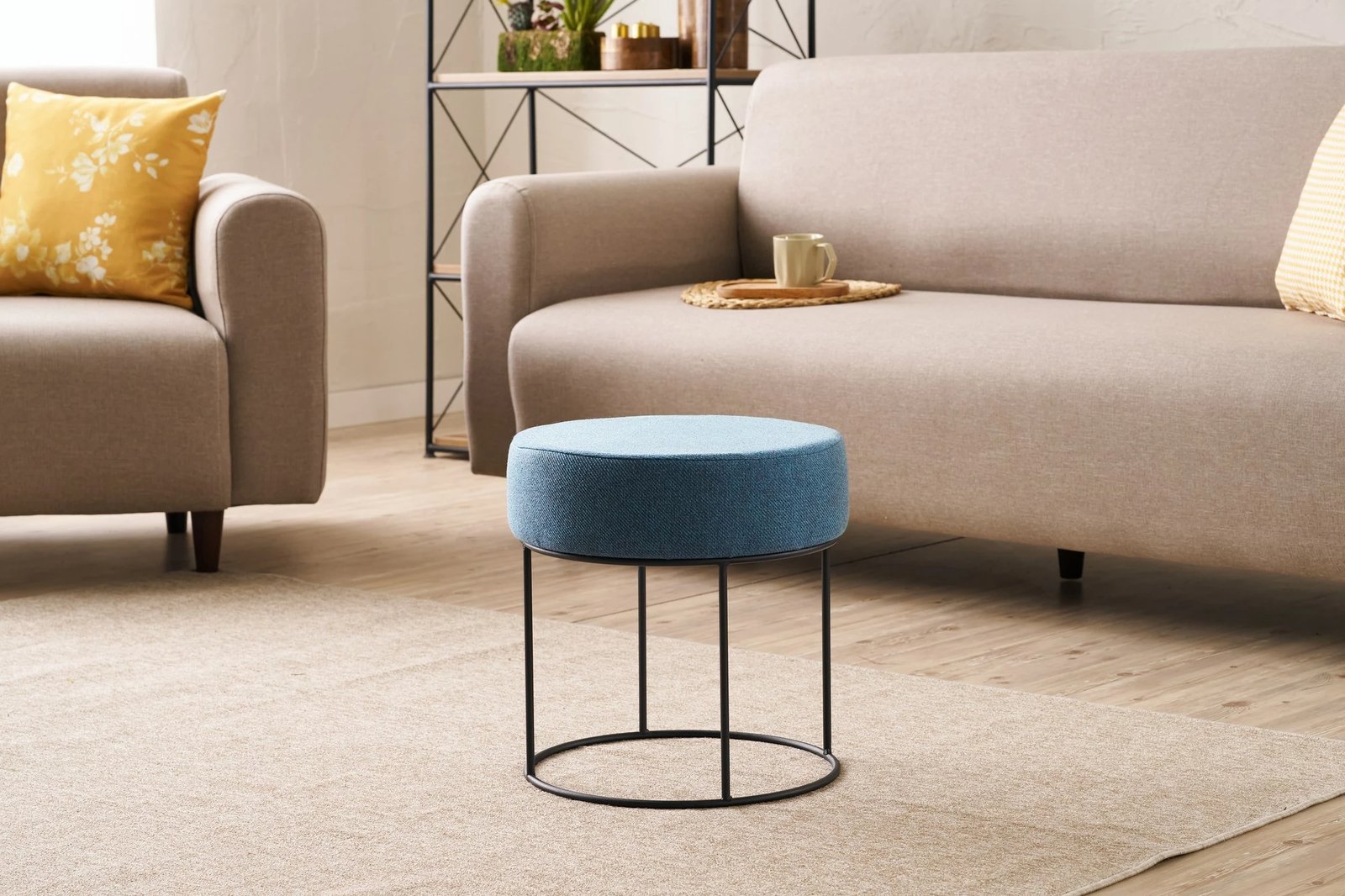 Puf Atelier del Sofa, ngjyrë kaltër, Didim