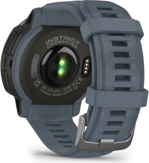 Smartwatch Garmin Instinct Crossover Standard Edition, GPS, 28 ditë bateri, rrip silikon, kaltër Smartwatch Garmin Instinct Crossover Standard Edition, GPS, 28 ditë bateri, rrip silikon, kaltër
