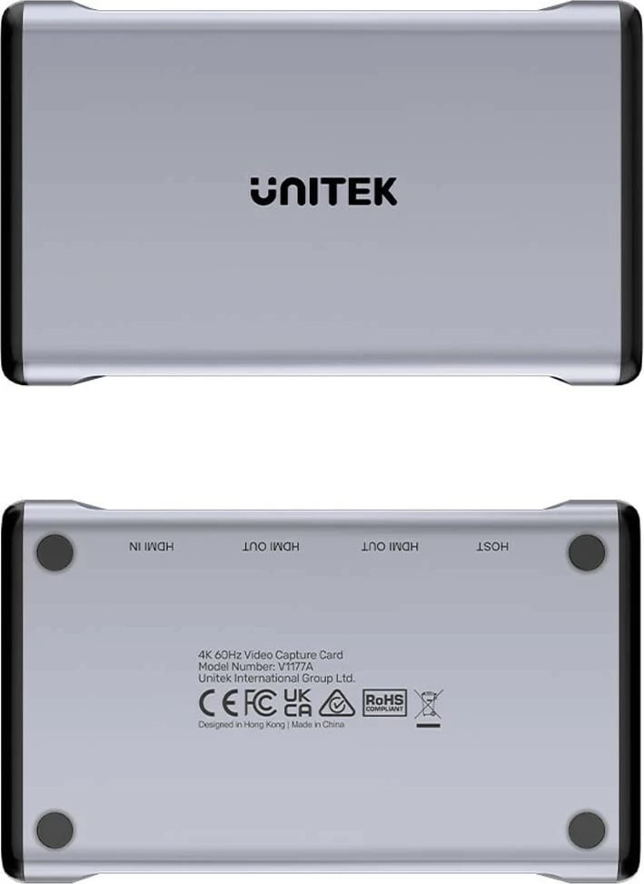 Kartelë kapje video Unitek 4K@60Hz, ngjyrë gri