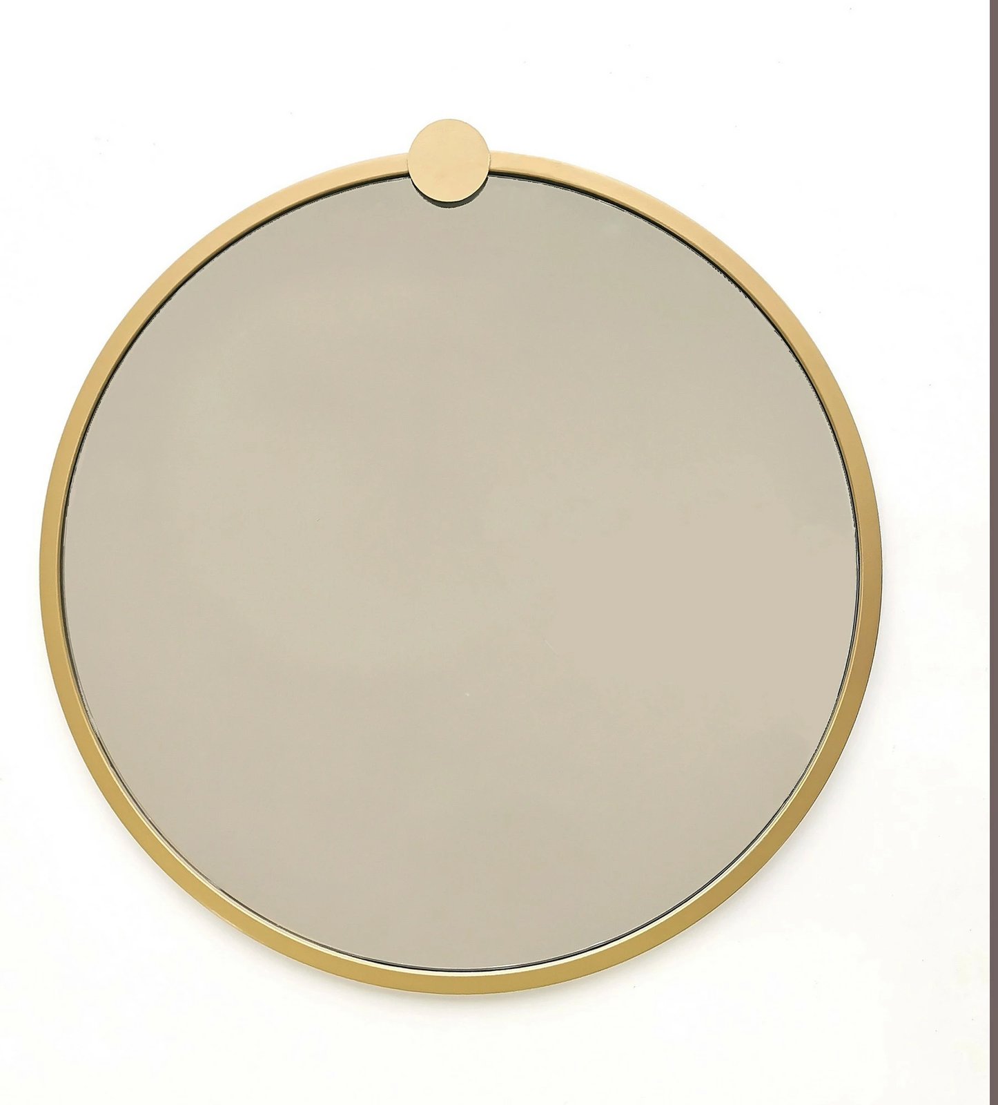 Pasqyrë e rrumbullakët, kornizë metalike ngjyrë ari, Hanah Home, A708