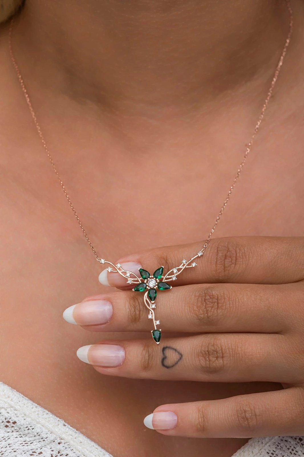 Varëse argjendi Jumeon, NRZ998641, ngjyrë rozë e artë, e gjelbër dhe e bardhë