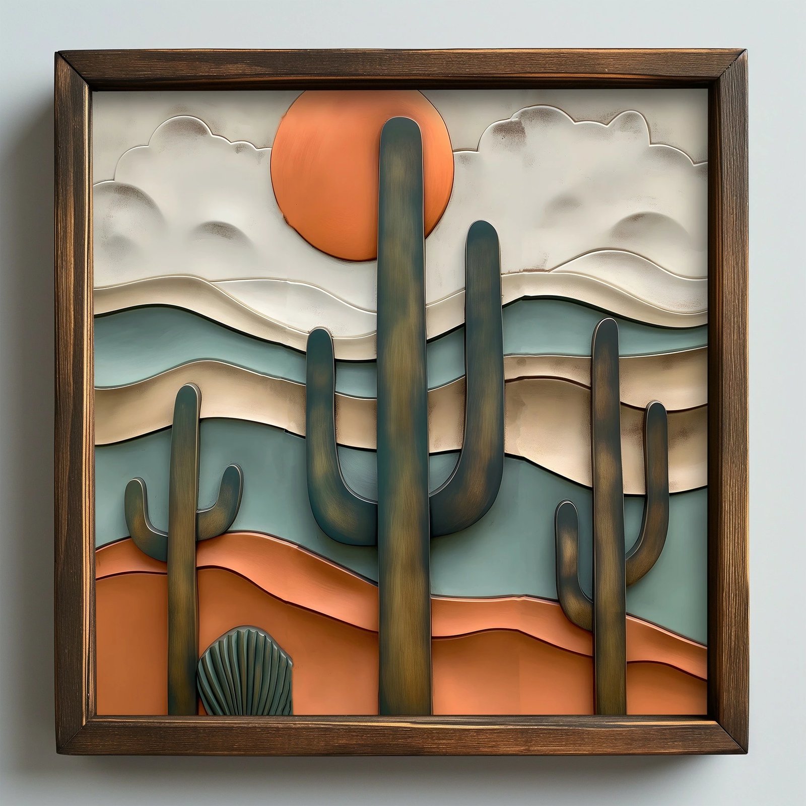 Pikturë dekorative me kornizë MDF, Wallity, AI083, shumëngjyrëshe, 50x50x3.5cm