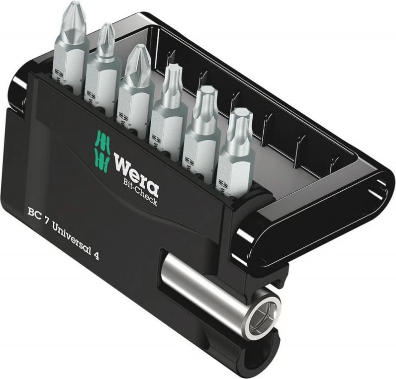 Set bitash Wera 6 copë, Phillips/PZ/TX, me mbajtës magnetik dhe kuti bartëse