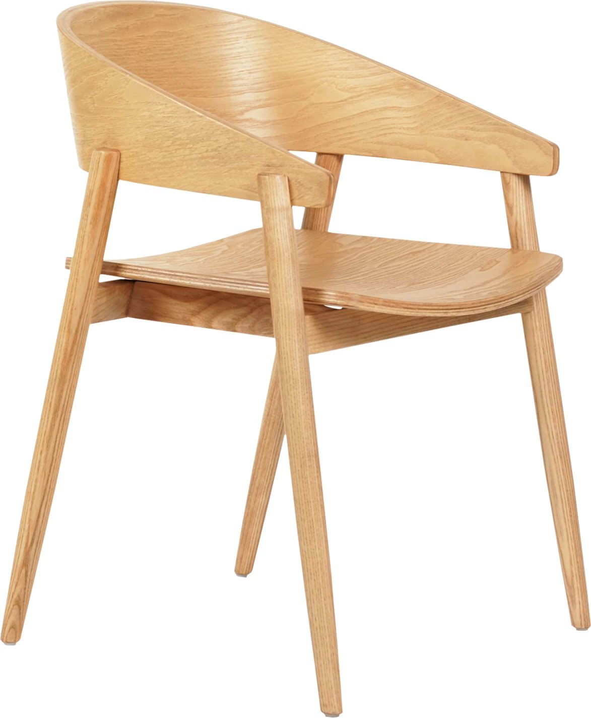 Karrige për tavolinë CANOP FH9950.01 dru frashëri, ngjyrë lisi e çelët, 56,5x61x74H cm