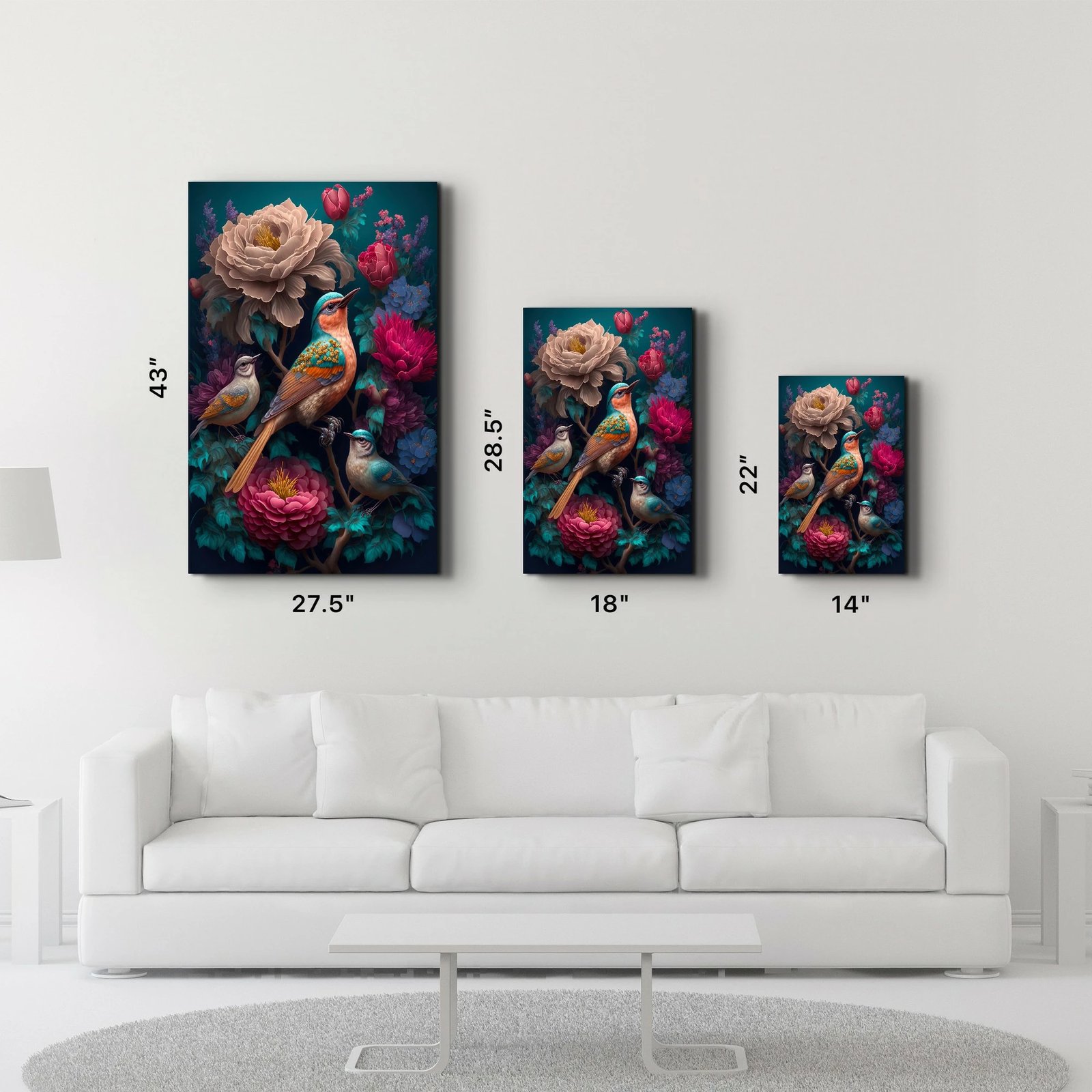 Pikturë dekorative prej xhami të temperuar Wallity, SPR-1310, 70x110cm