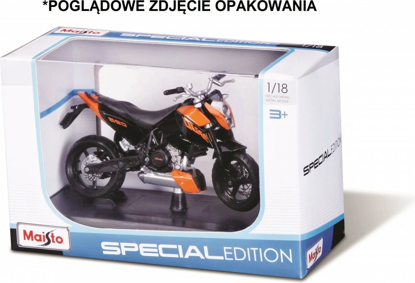 Model motor Maisto Suzuki GSX-R600 1:18, metal, zi/verdhe, me stand