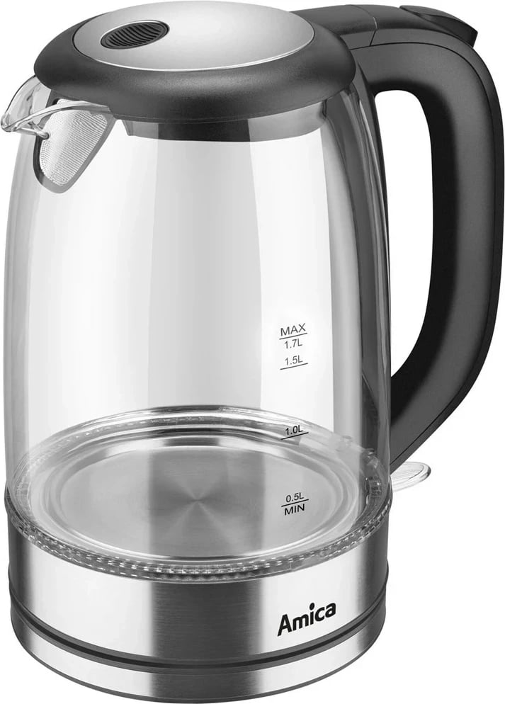Çajnik elektrik Amica KD 2050G, 1.7 L, 2200 W, Transparent