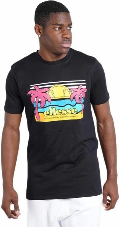 Maicë për meshkuj Ellesse, e zezë