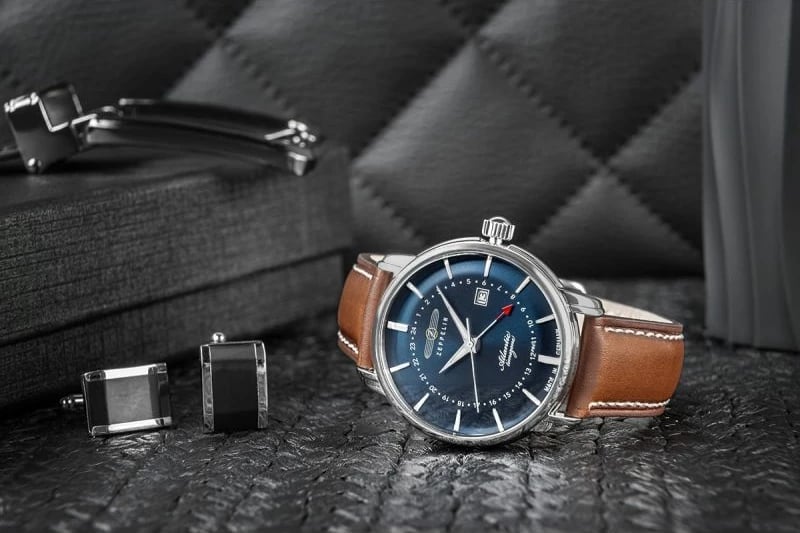 Orë dore për meshkuj Zeppelin, kafe