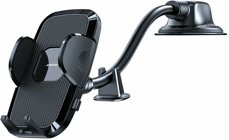 Mbajtës telefoni për veturë, Joyroom JR-ZS259, krah fleksibil, kapje me shtrëngim, rrotullim 360°, për 4.7–6.9 inç (55–85 mm), e zezë