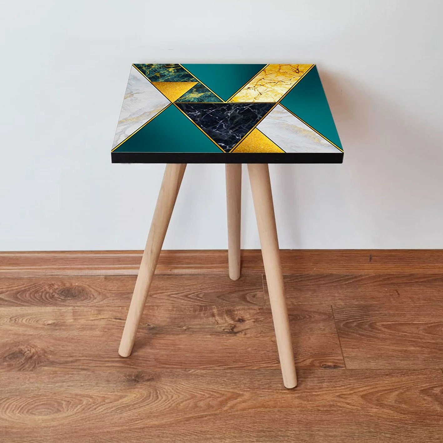 Tavolinë anësore Skye Decor, Shp86, ngjyrë e gjelbër