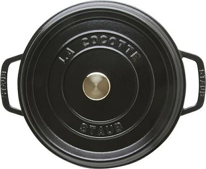 Enë pjekje Staub La Cocotte 3.8L, gize, e zezë