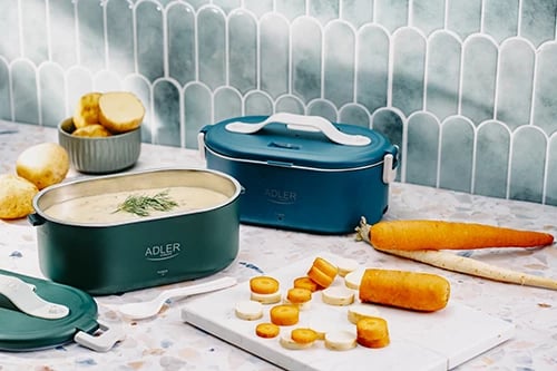 Kuti dreke elektrike, Adler, AD 4505, 0.8L, inox SUS304, 48W, me lugë, e gjelbër