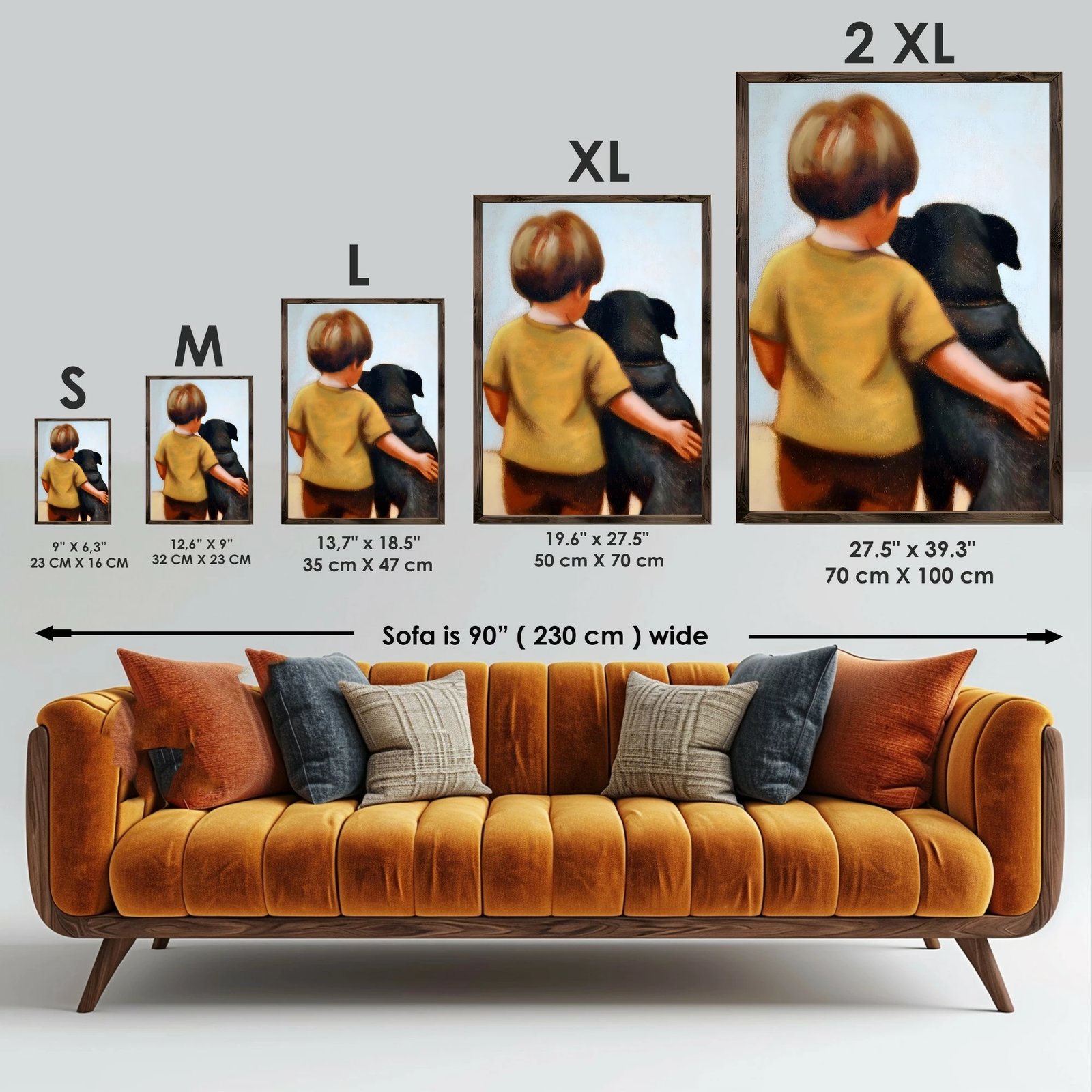 Pikturë dekorative me kornizë MDF, Wallity, GE224-L, shumëngjyrëshe