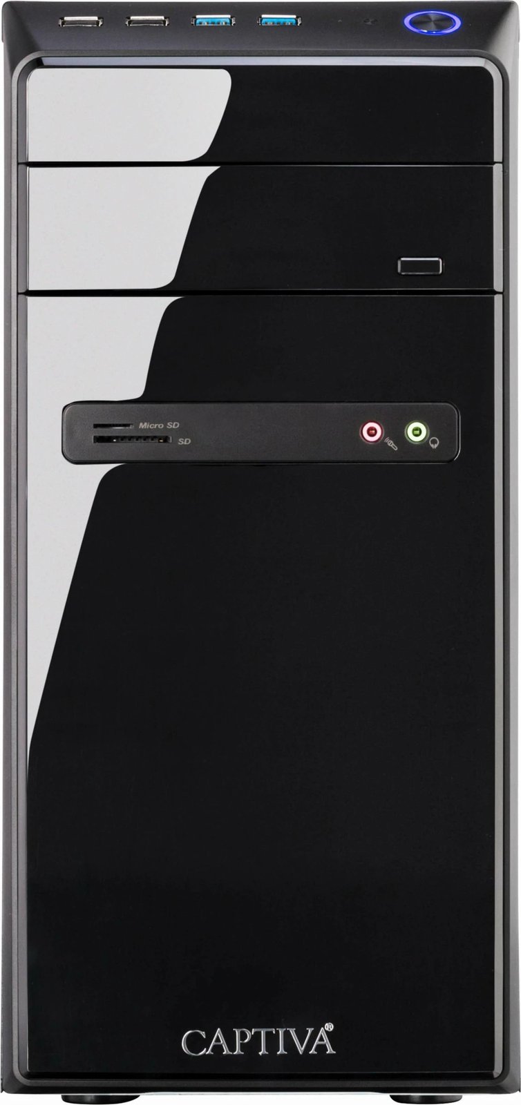Kompjuter Captiva Power Starter I81-132, Intel i3-12100, 8GB RAM, SSD 250GB, Windows 11, kasë e zezë