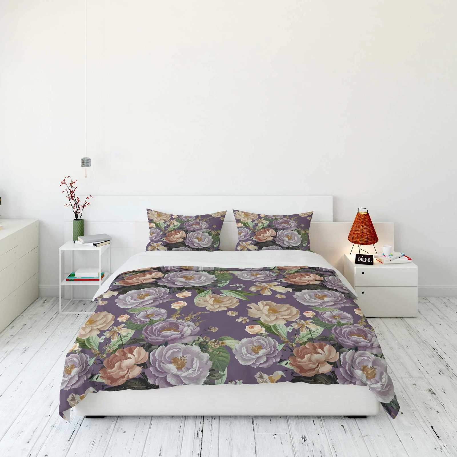 Set mbulesë për jorgan Super King, shumëngjyrëshe, L'essentiel, FLW_DVT25-4