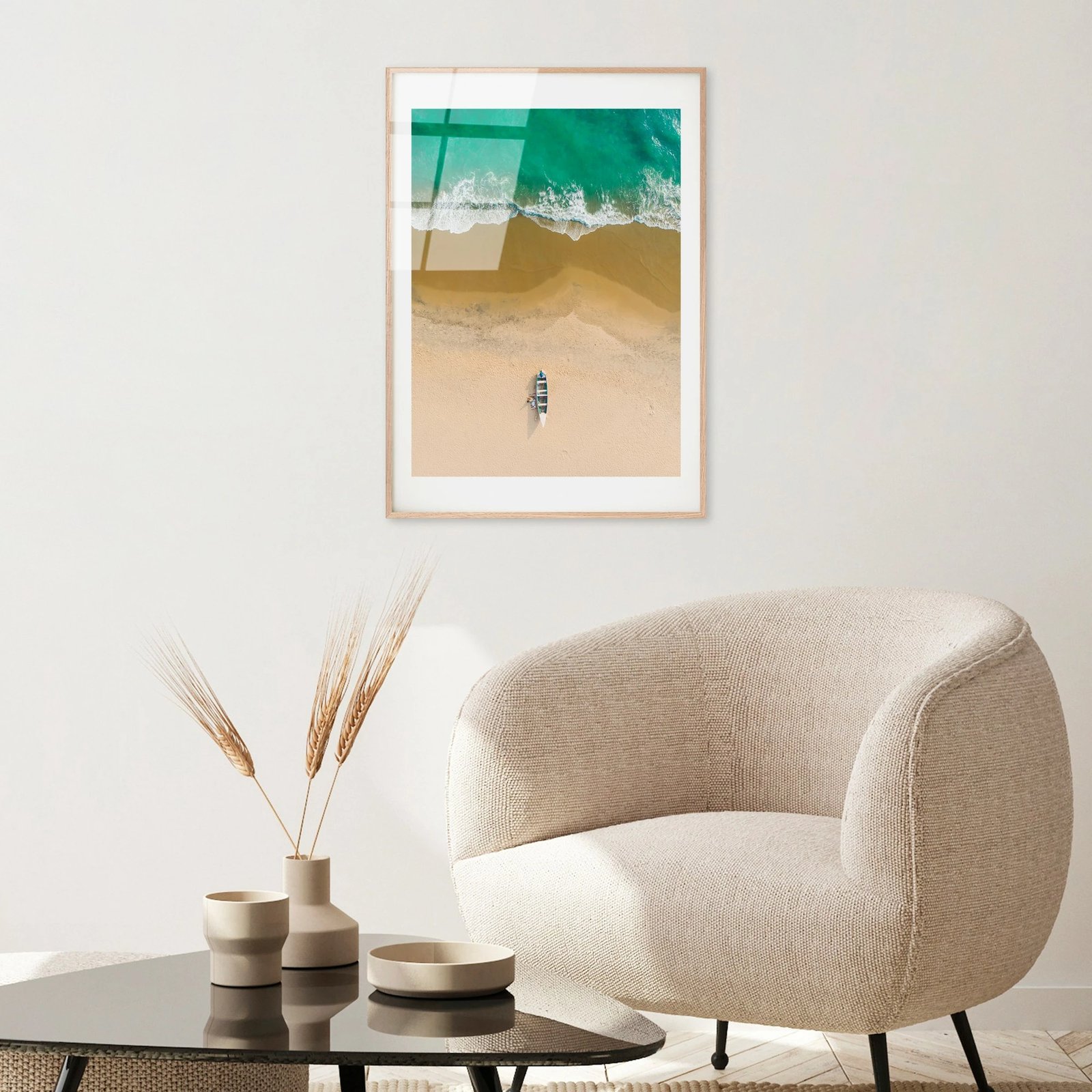 Pikturë dekorative prej xhami të temperuar, Wallity, UV-1072, 30x45cm