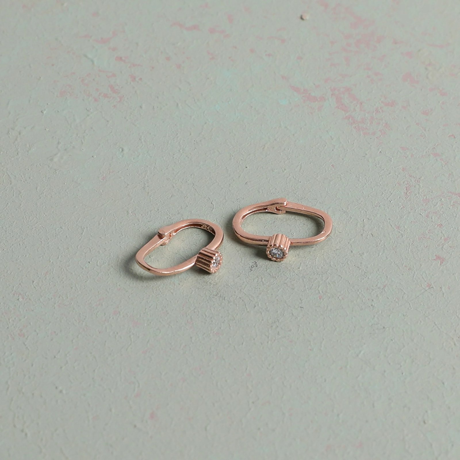 Vathë argjendi ngjyrë rozë gold, Jumeon, 10568ROS