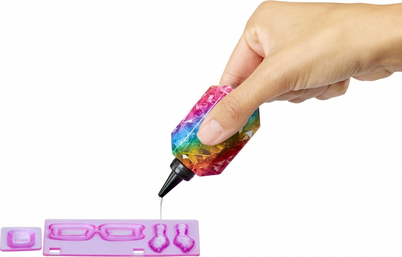 Kukull Rainbow High Creative Crystals Amaya me aksesorë personalizues, shumëngjyrëshe