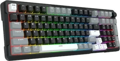 Tastierë mekanike Redragon ARLOKKS QMK K742, 96%, RGB, wireless/wired, anglisht, e zezë