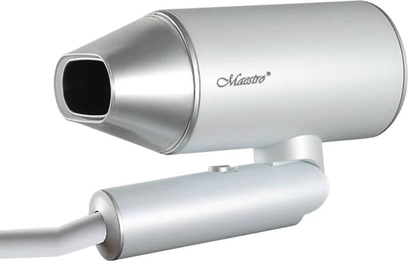 Tharëse flokësh Feel-Maestro MR-213, 2100W, dorezë e palosshme, argjend/bardhë