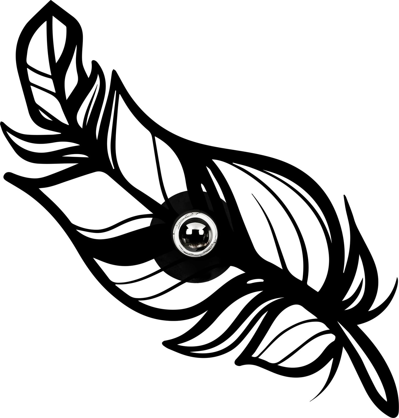 Llambë muri Opviq, model W-030, ngjyrë e zezë, dizajn lule Llambë muri Opviq, model W-030, ngjyrë e zezë, dizajn lule