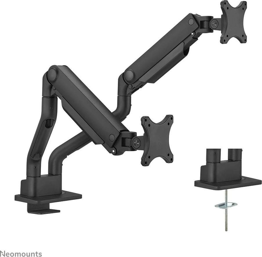Krah monitori Neomounts Newstar DS70S-950BL2, Clamp/Grommet, 18 kg, 43.2 cm (17"), 88.9 cm (35"), 100 x 100 mm, e zezë